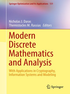 cover image of Modern Discrete Mathematics and Analysis